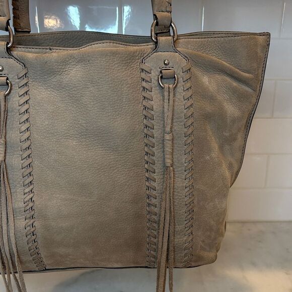 Rebecca Minkoff Bag Purse Handbag Leather Boho Nubuck Tote Bag Pocketbook - Picture 3 of 16